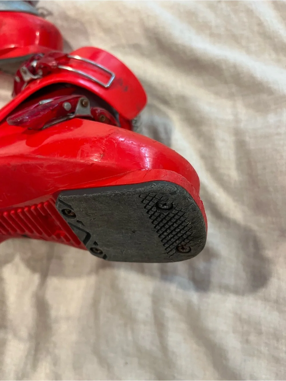 HEAD Carve 21.5 Kids Red Ski Boots with Gray Accents